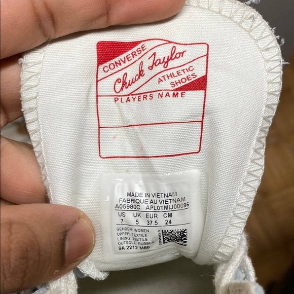 Chuck 70 Butterfly Wings Women’s High Top Converse “Chambray Blue/Egret/Black” - Picture 17 of 17